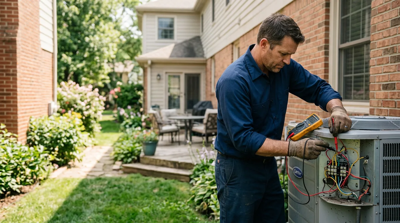 HVAC technician working near Manquin, VA